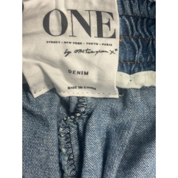One Teaspoon NWT Dallas‎ Super Trackie Denim Shorts Size XS MSRP $110 - Picture 3 of 8